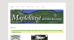 Desktop Screenshot of maplehurst.us